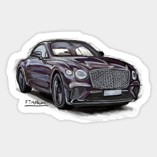 Bentley Continental GT Sticker